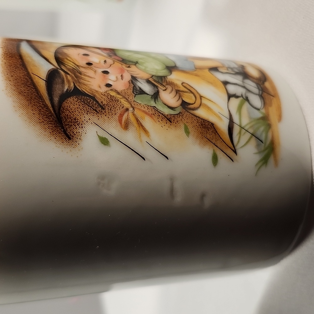 Set of 3 Vintage Hummel-Style Mugs - Collectible Porcelain - Made in Japan 1950s - Picture 13 of 16